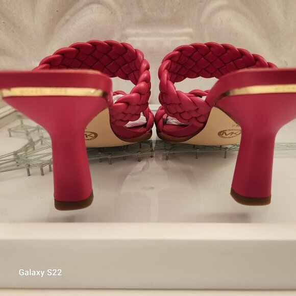 Michael Kors "Amelia" Rubin Red Heeled sandals. NIB. Size 7 - Picture 6 of 11